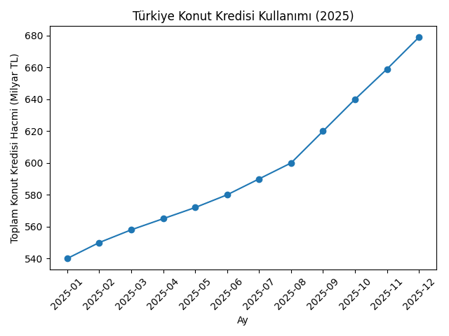 2025 Yılında Türkiye’de Konut Kredisi Kullanımı